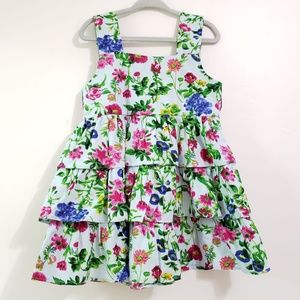 Bella & Emma Floral Ruffle Tiered Dress